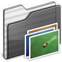 Wallpaper Folder black icon